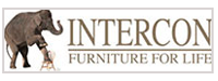 Intercon Furniture living room collection with wood tables and entertainment furniture at Maupin's Home Furniture